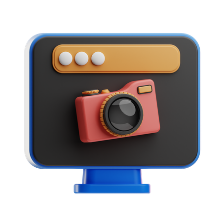 Online Camera  3D Icon