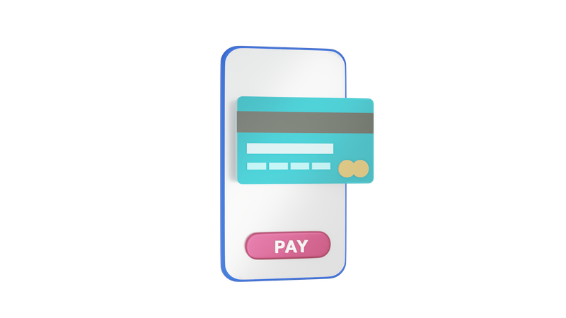 Online Card Pay 3D Icon