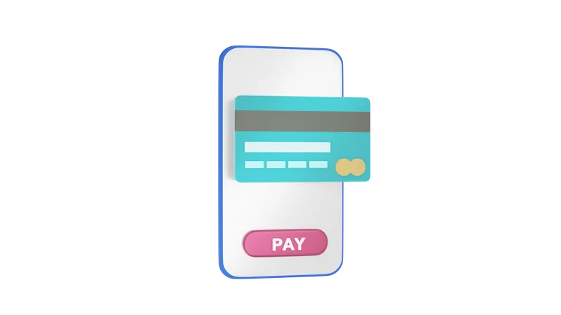 Online Card Pay 3D Icon
