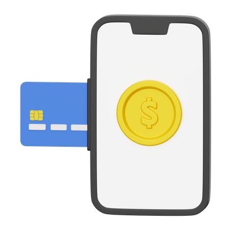 Online card payment  3D Icon
