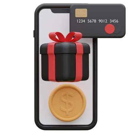 Online Card Payment  3D Icon