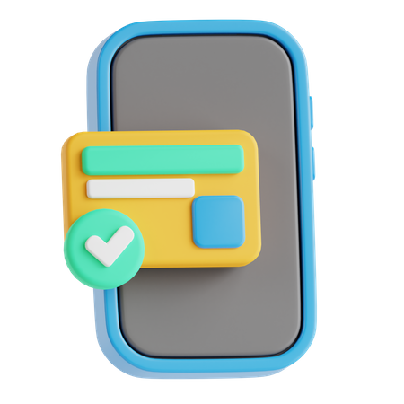 Online Card Payment  3D Icon