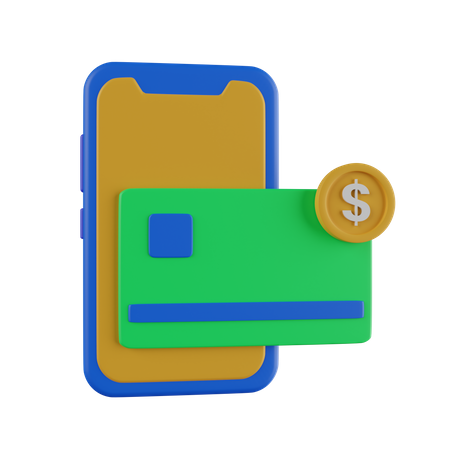 Online Card Payment  3D Icon