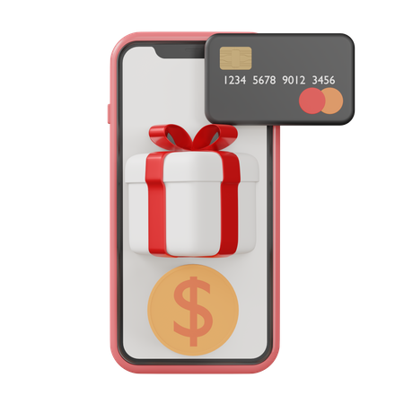 Online Card Payment  3D Icon