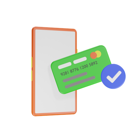 Online Card Payment  3D Icon