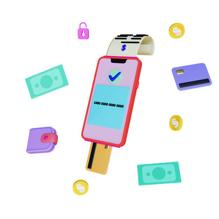 Online Card Payment  3D Icon