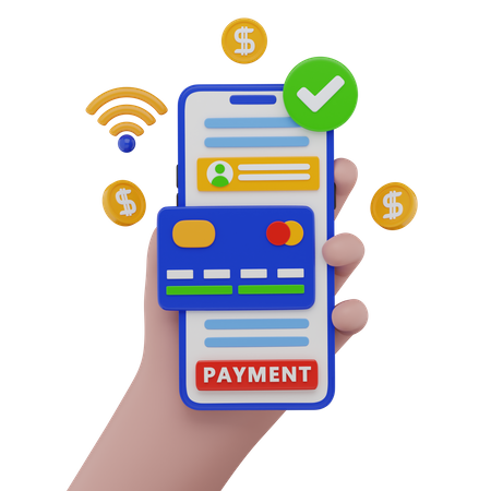 Online Card Payment  3D Icon