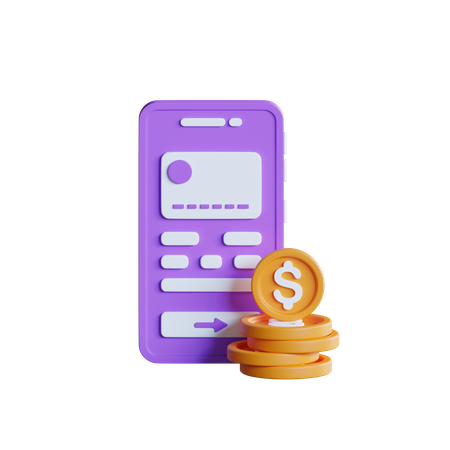 Online Card Payment  3D Icon