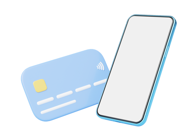 Online Card Payment  3D Icon