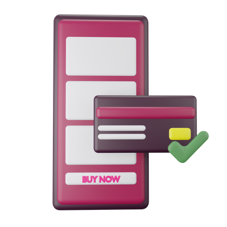 Online Card Payment 3D Illustration