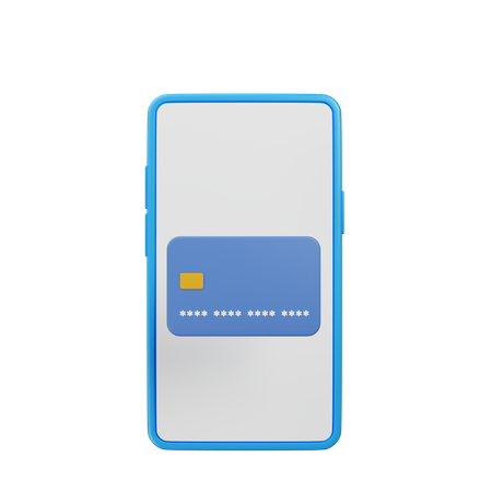 Online Card Payment  3D Icon