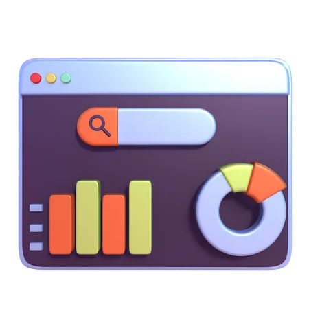 Bring Your Websites Data To Life With Our 3 D Graph And Pie Chart Illustration 3D Icon