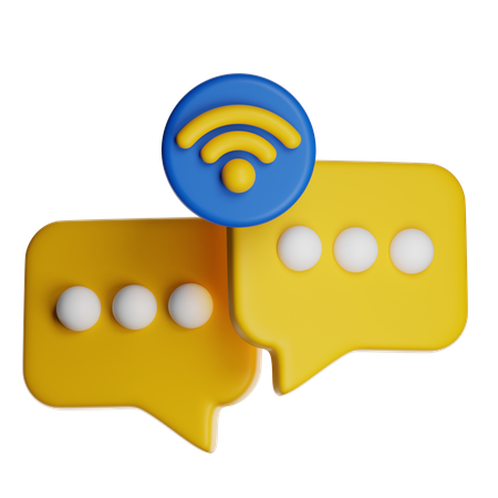 Online Chat  3D Icon