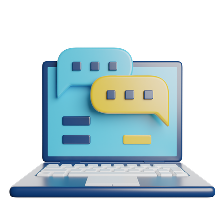 Online Chat  3D Icon