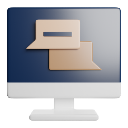 Online Chat  3D Icon