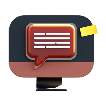 Online Chat  3D Icon