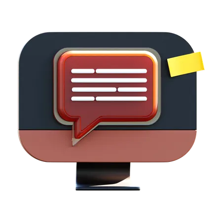 Online Chat  3D Icon