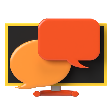 Online Chat  3D Icon