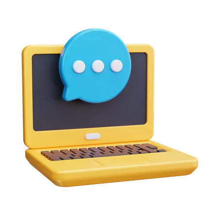 Online Chat  3D Icon