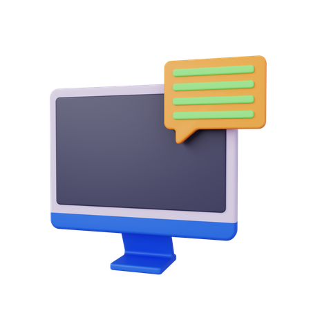 Online Chat  3D Icon