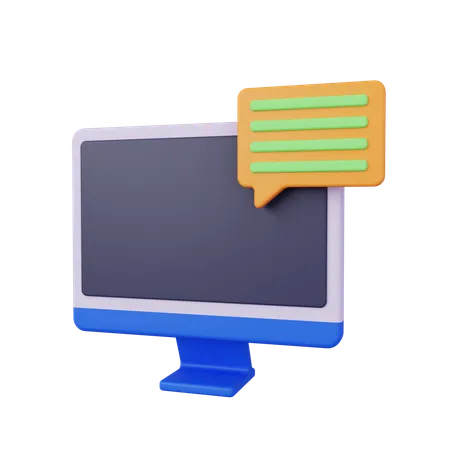 Online Chat  3D Icon