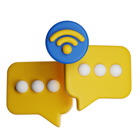 Online Chat  3D Icon