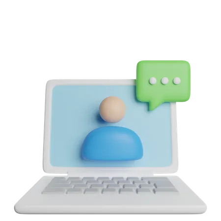 Online Chat  3D Icon