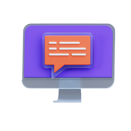 Online Chat  3D Icon