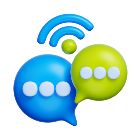 Online Chat  3D Icon