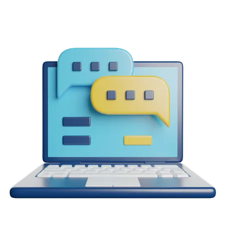 Online Chat  3D Icon