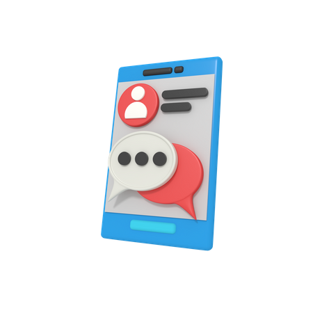 Online Chat  3D Icon