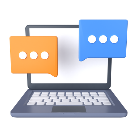 Online Chat  3D Icon