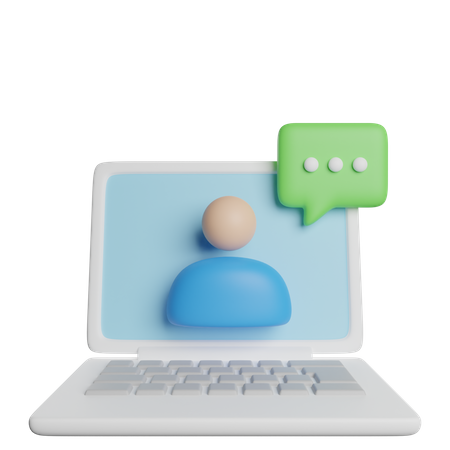 Online Chat  3D Icon