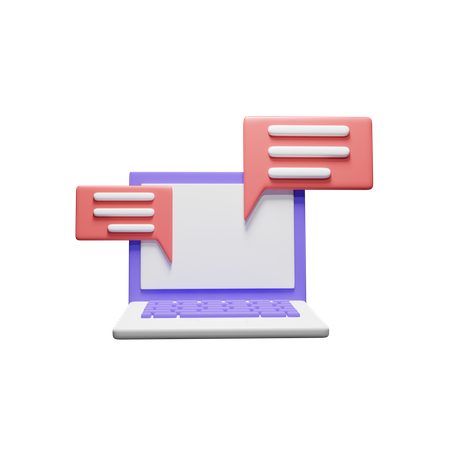 Online Chat  3D Icon