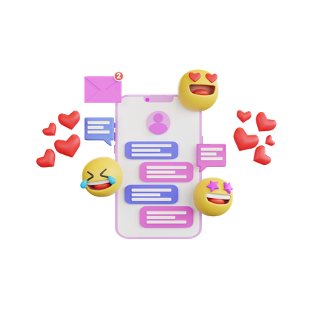 Online Chat  3D Icon