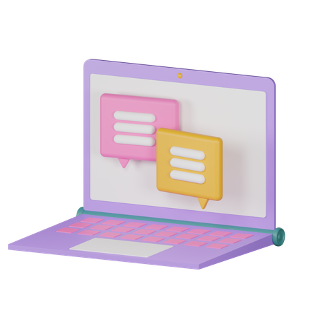 Online Chat  3D Icon