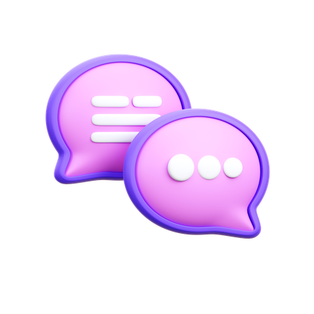 Online Chat  3D Icon