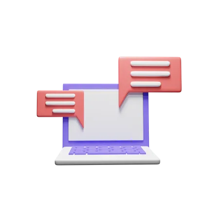 Online Chat 3D Icon