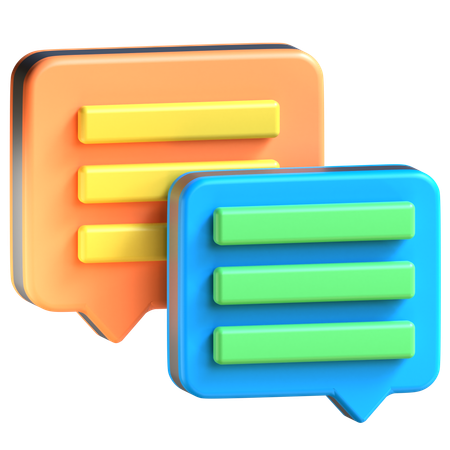 Online-Chat  3D Icon