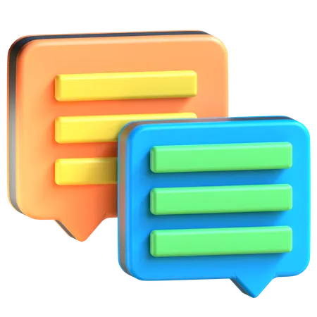 Online-Chat  3D Icon