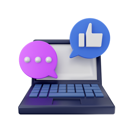 Online-Chat  3D Icon