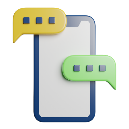 Online Chatting  3D Icon
