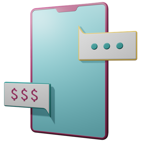 Online Chatting  3D Icon