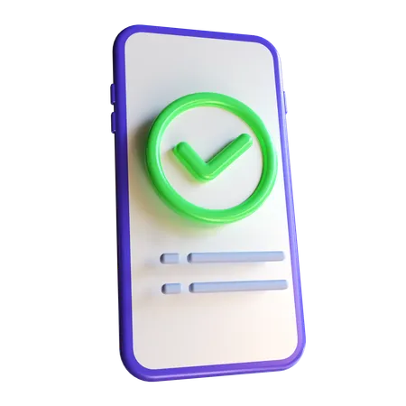 Online Check  3D Icon