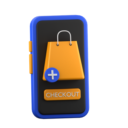 Online Checkout  3D Icon