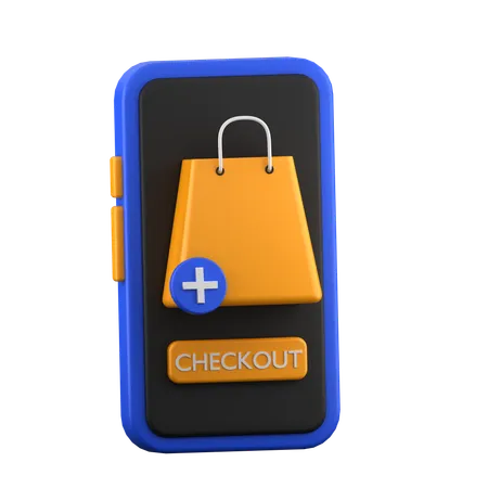 Online Checkout  3D Icon