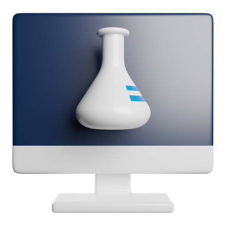 Online Chemistry  3D Icon