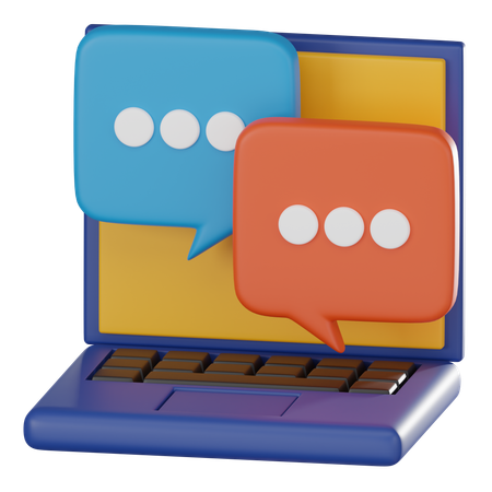 Chat on-line  3D Icon