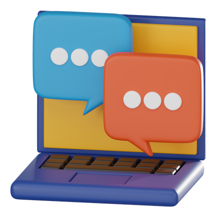 Online Chta  3D Icon