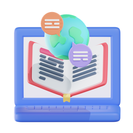 Online Class  3D Icon